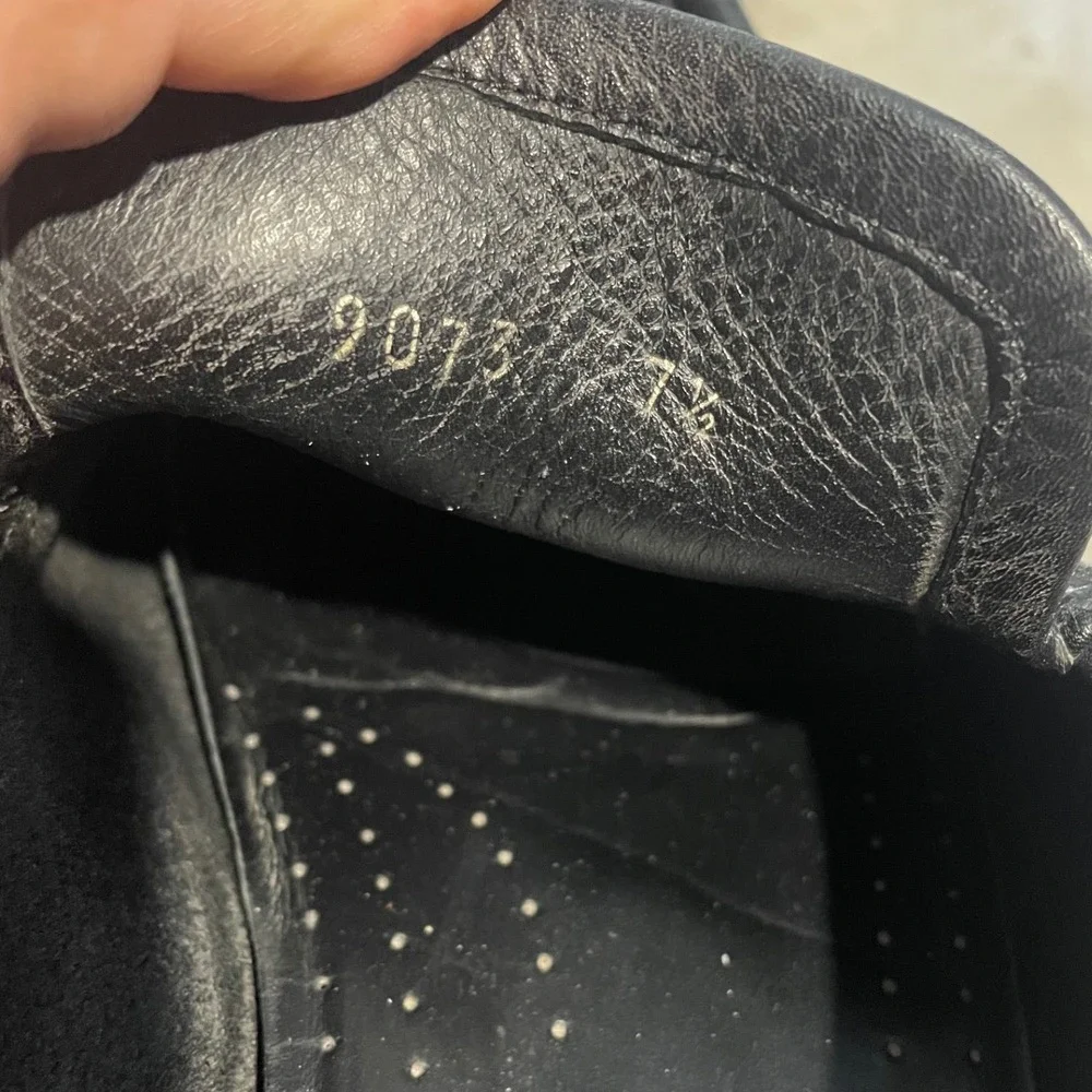 Gucci Black‎ Leather Slip On Loafer Driving Shoes Men